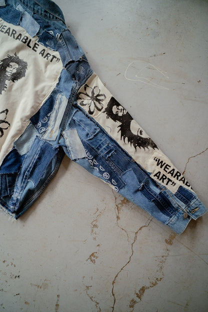Custom Patchwork Denim Jacket