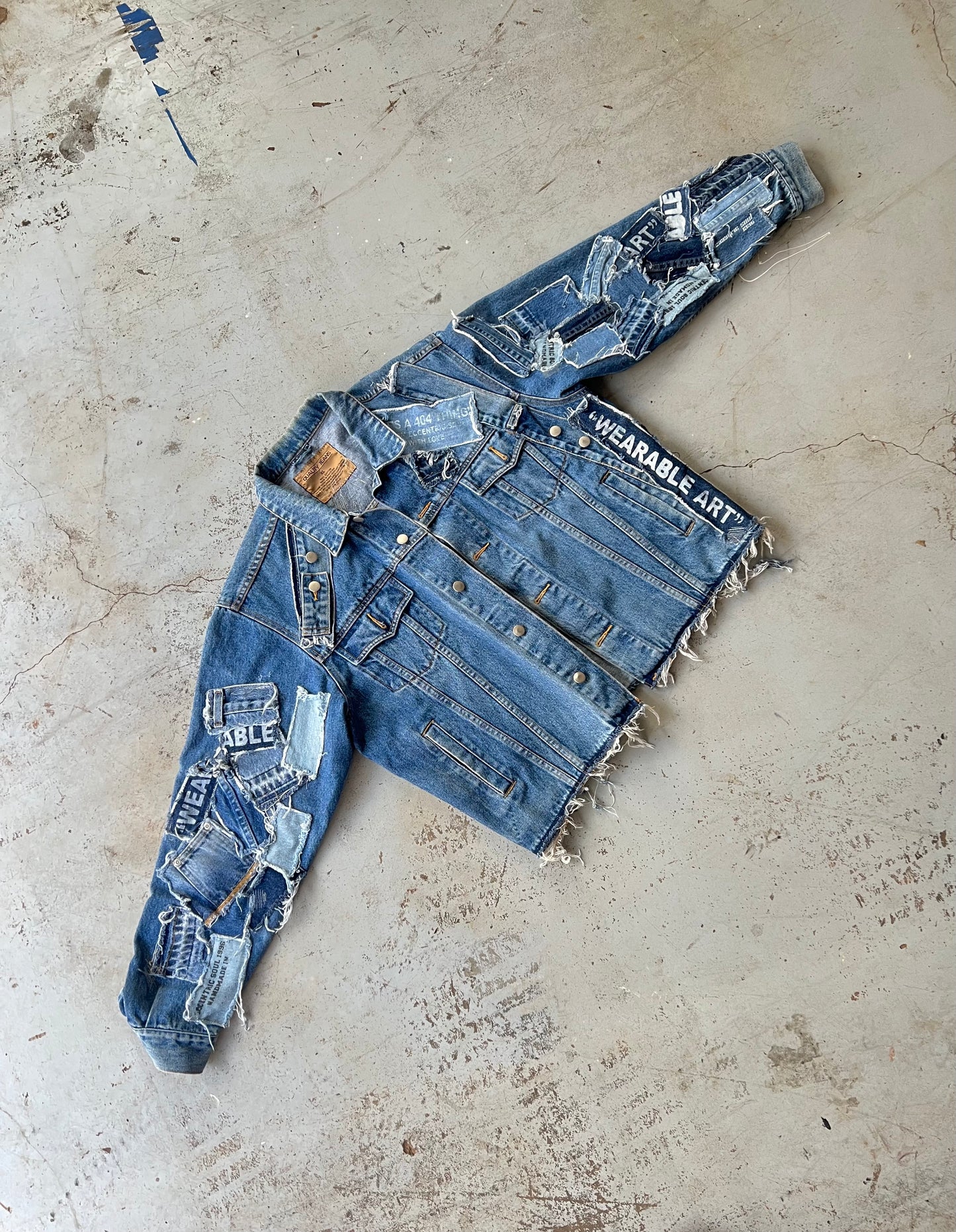 Custom Patchwork Denim Jacket