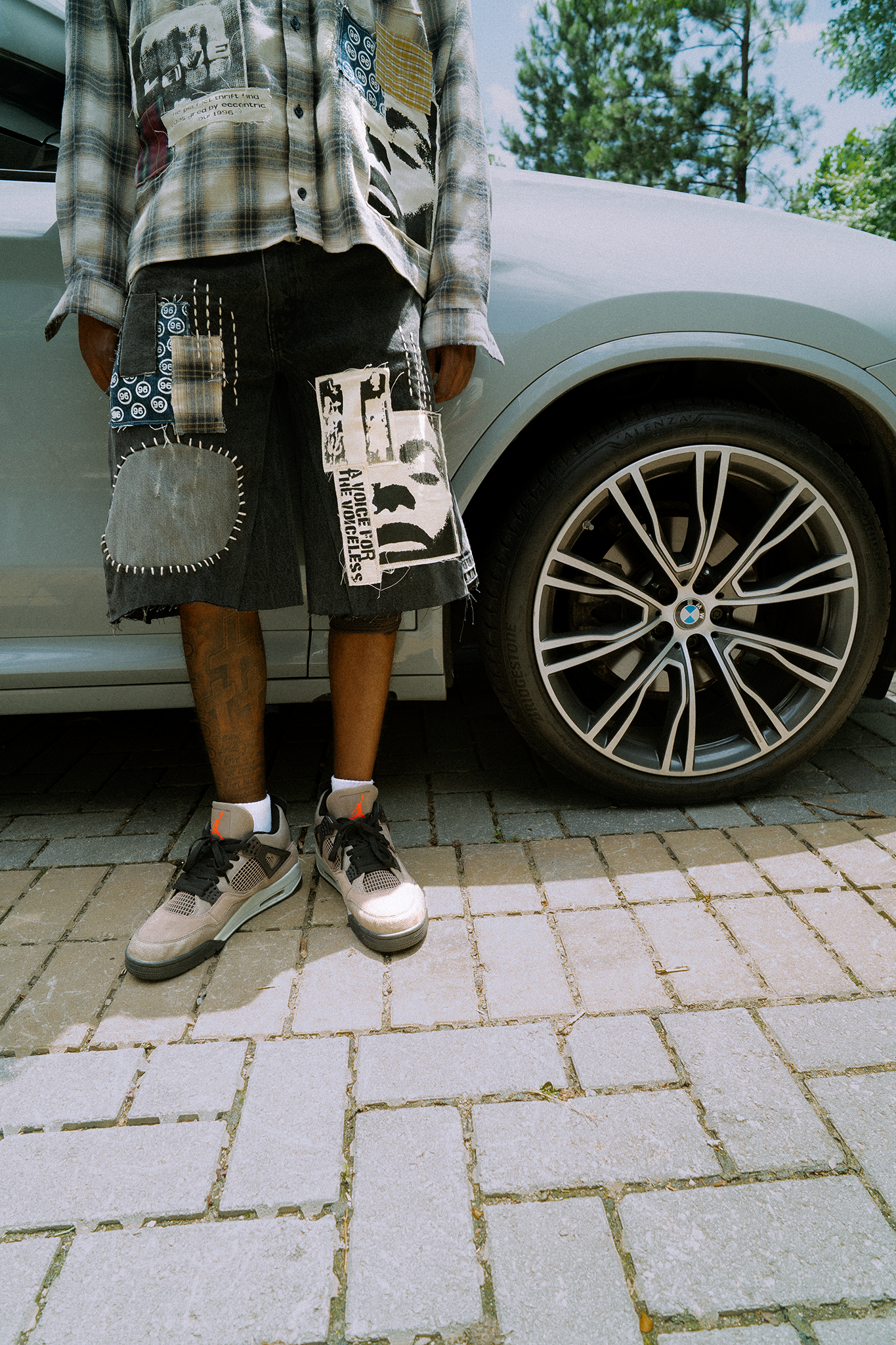 Afro Punk Patchwork Jorts
