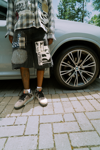 Afro Punk Patchwork Jorts