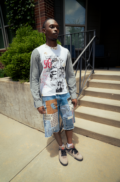 "Afro Punk" Flannel Tee