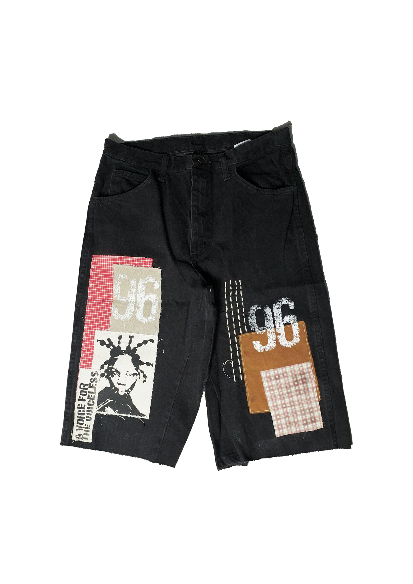 Afro Punk Patchwork Jorts