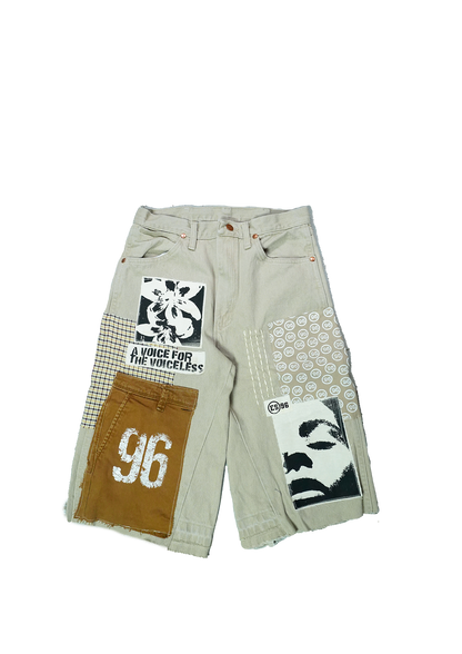 Afro Punk Patchwork Jorts