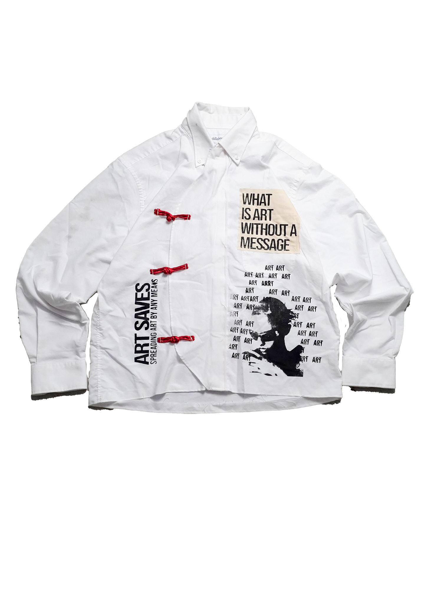 "Afro Punk" Frog Knot Button Up