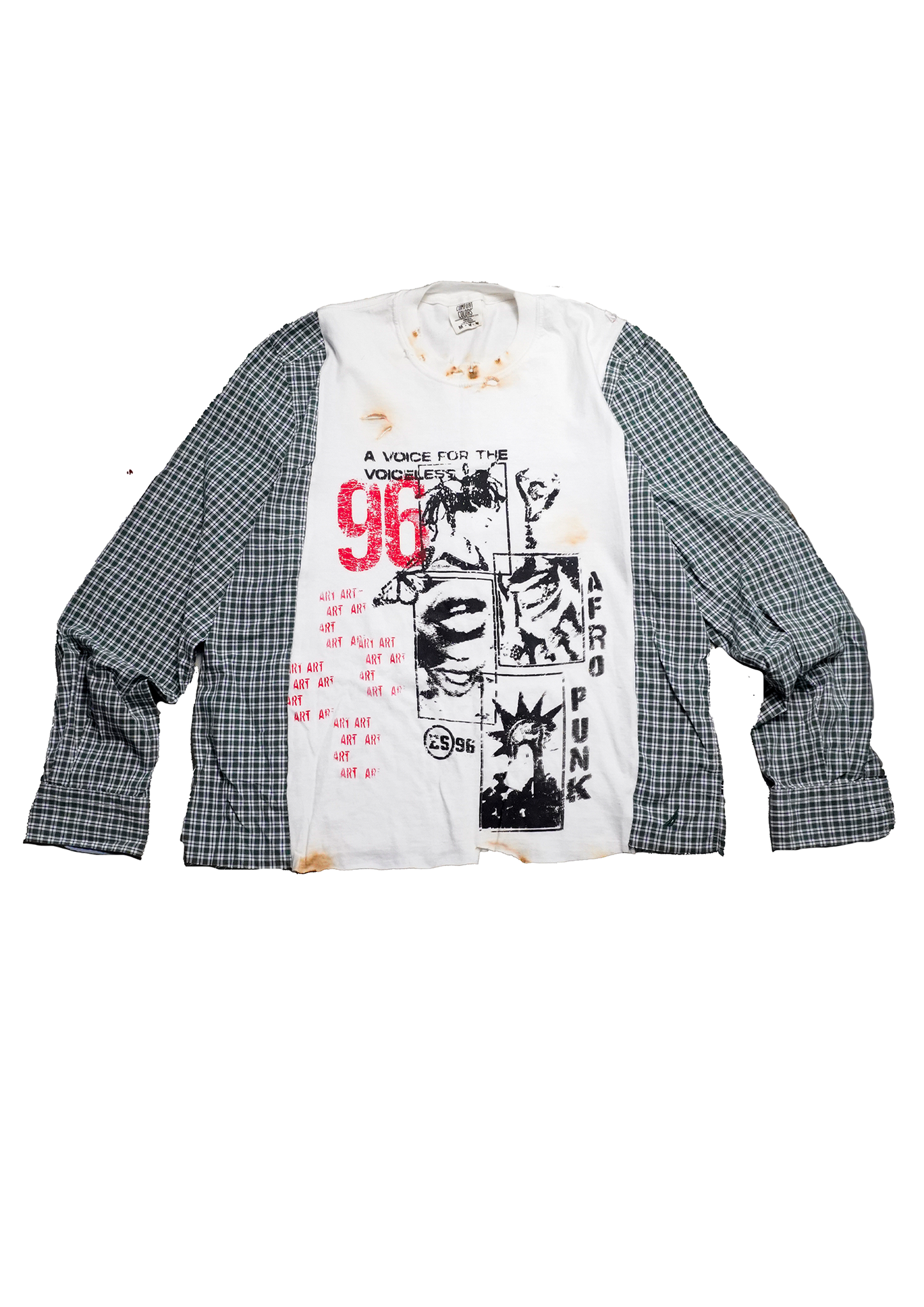 "Afro Punk" Flannel Tee