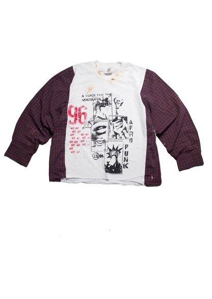 "Afro Punk" Flannel Tee