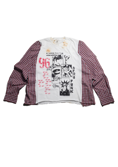 "Afro Punk" Flannel Tee