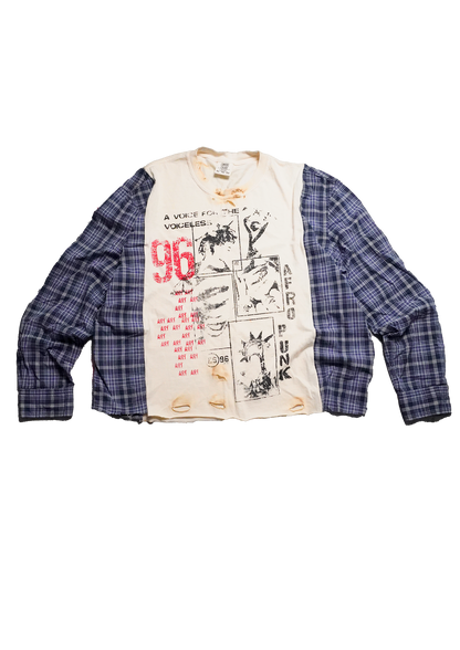 "Afro Punk" Flannel Tee