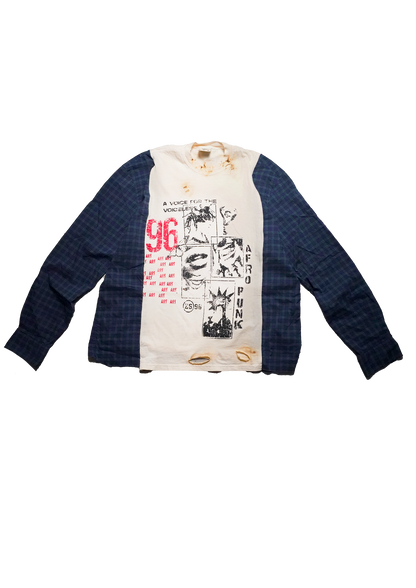 "Afro Punk" Flannel Tee