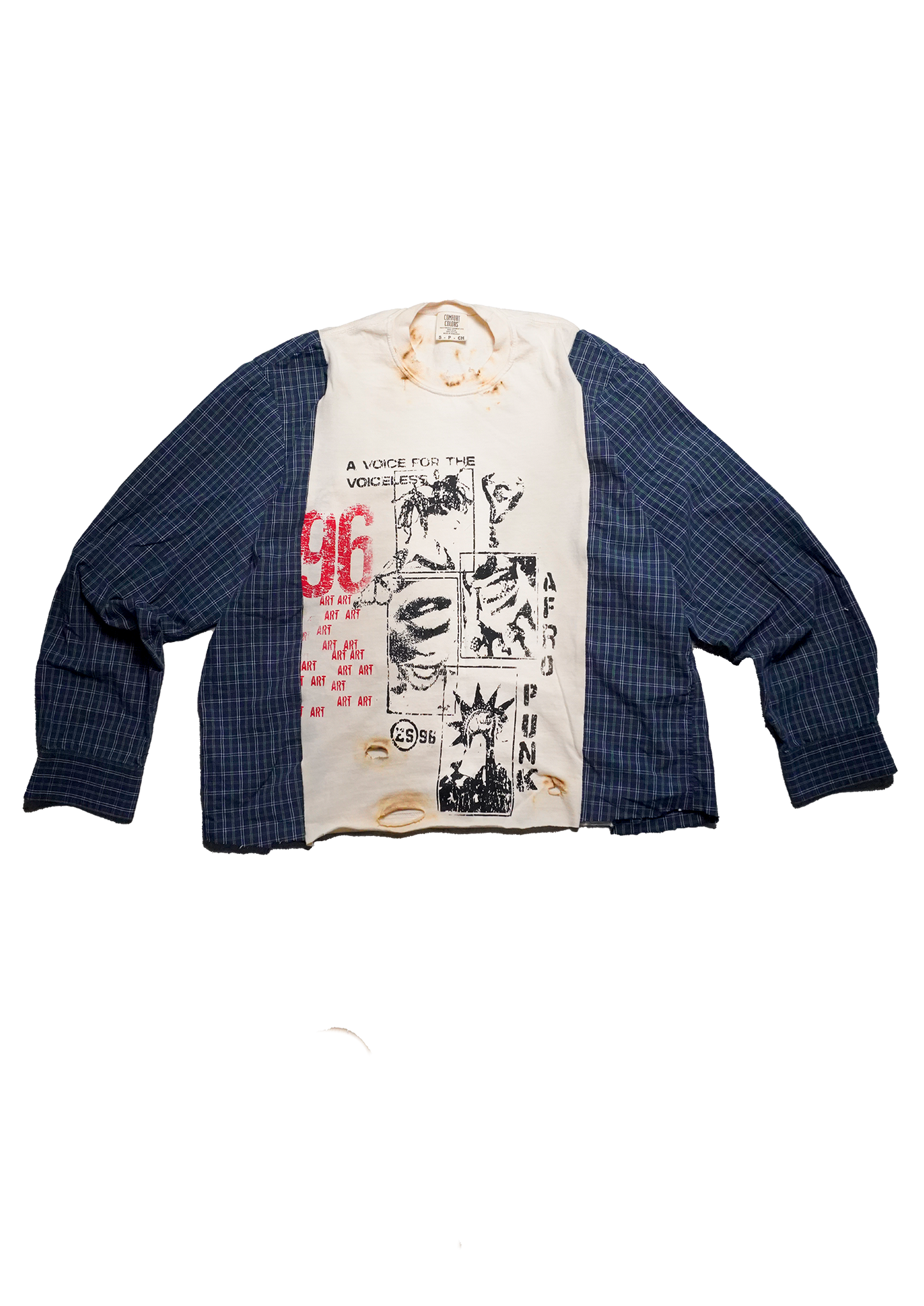 "Afro Punk" Flannel Tee