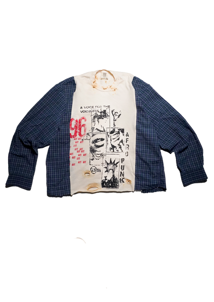"Afro Punk" Flannel Tee