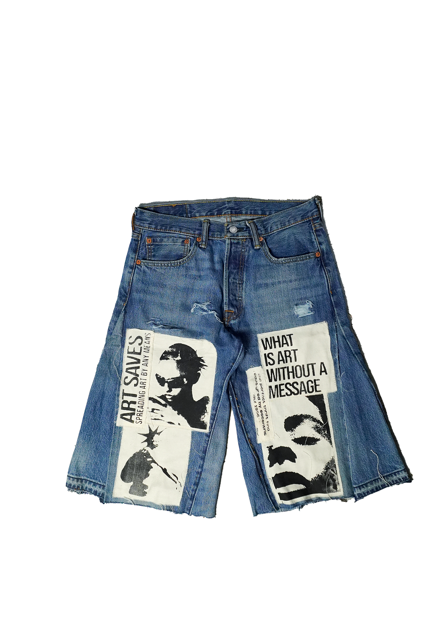 Afro Punk Patchwork Jorts