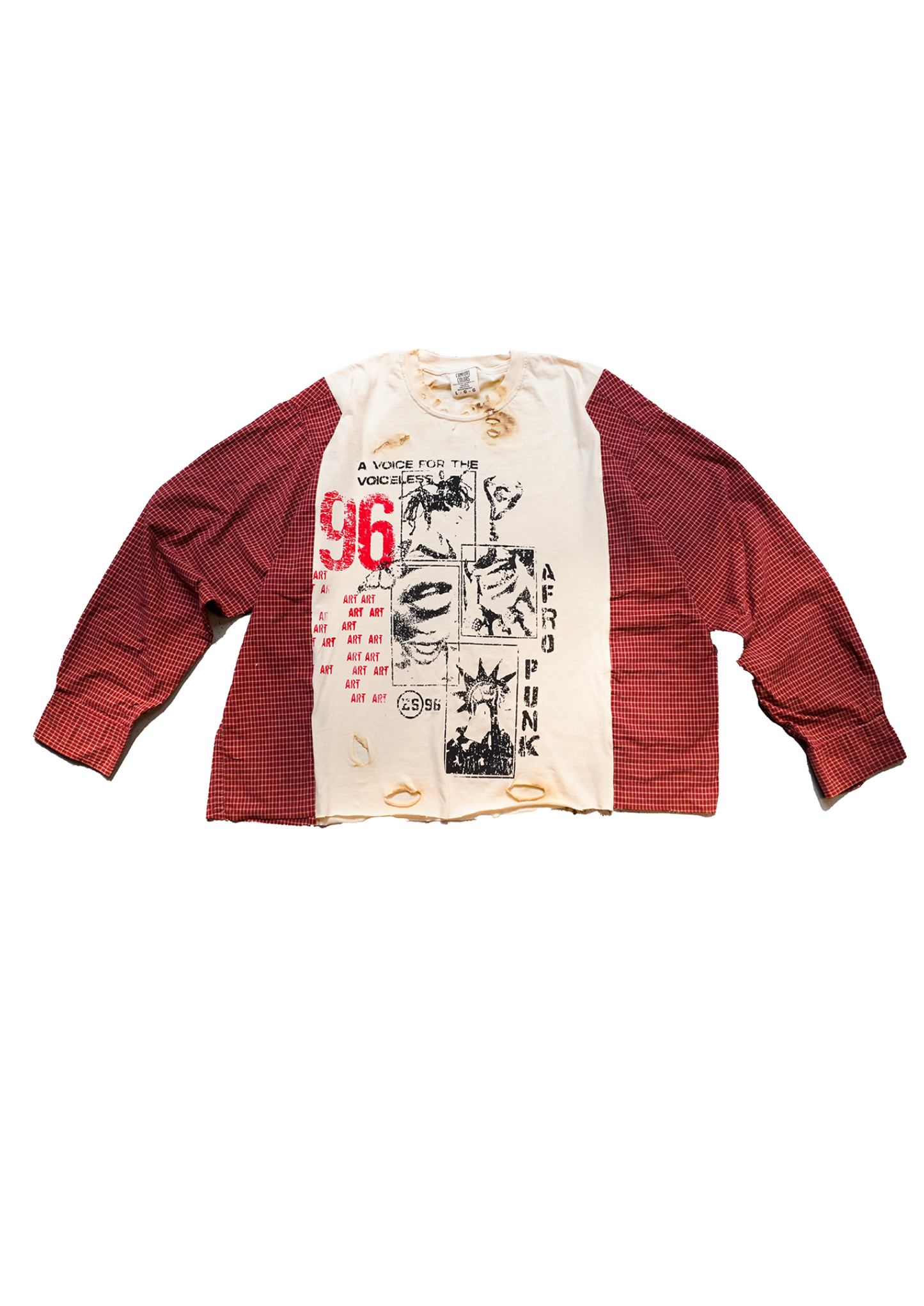 "Afro Punk" Flannel Tee