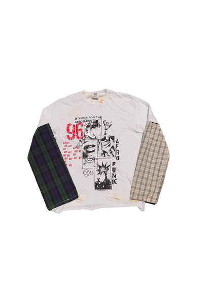 "Afro Punk" Flannel Tee