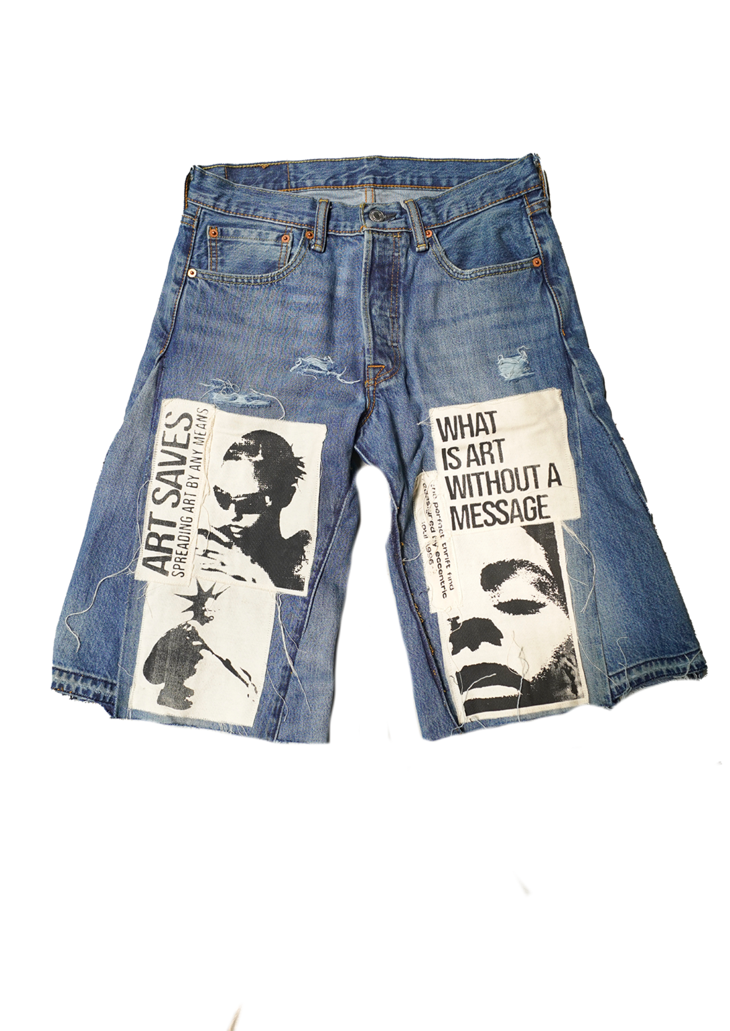 Afro Punk Patchwork Jorts