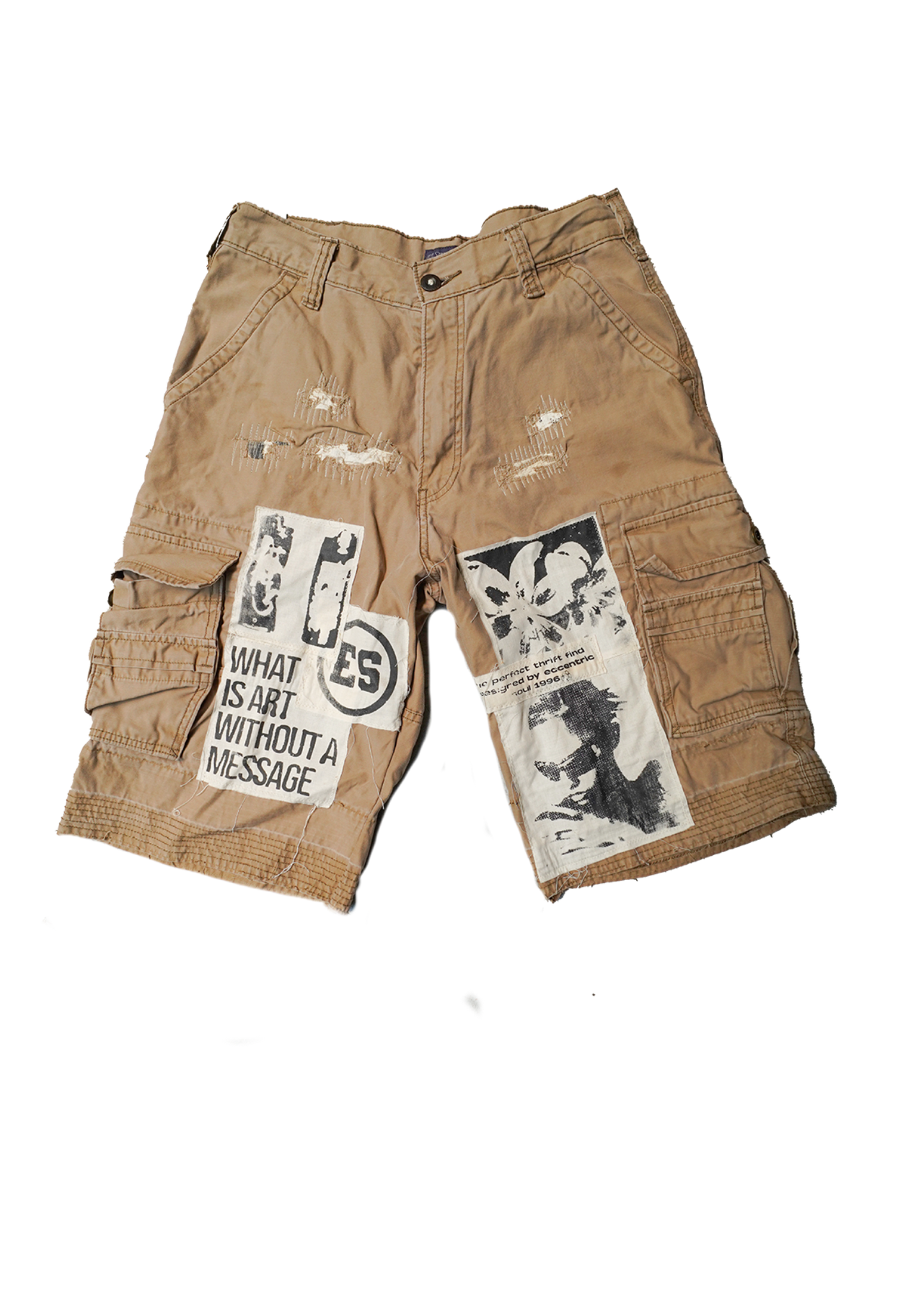 Afro Punk Patchwork Cargos