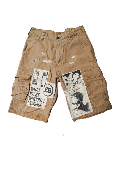Afro Punk Patchwork Cargos
