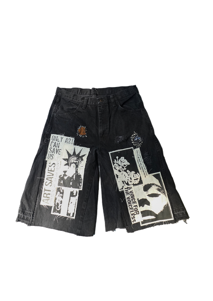 Afro Punk Patchwork Jorts