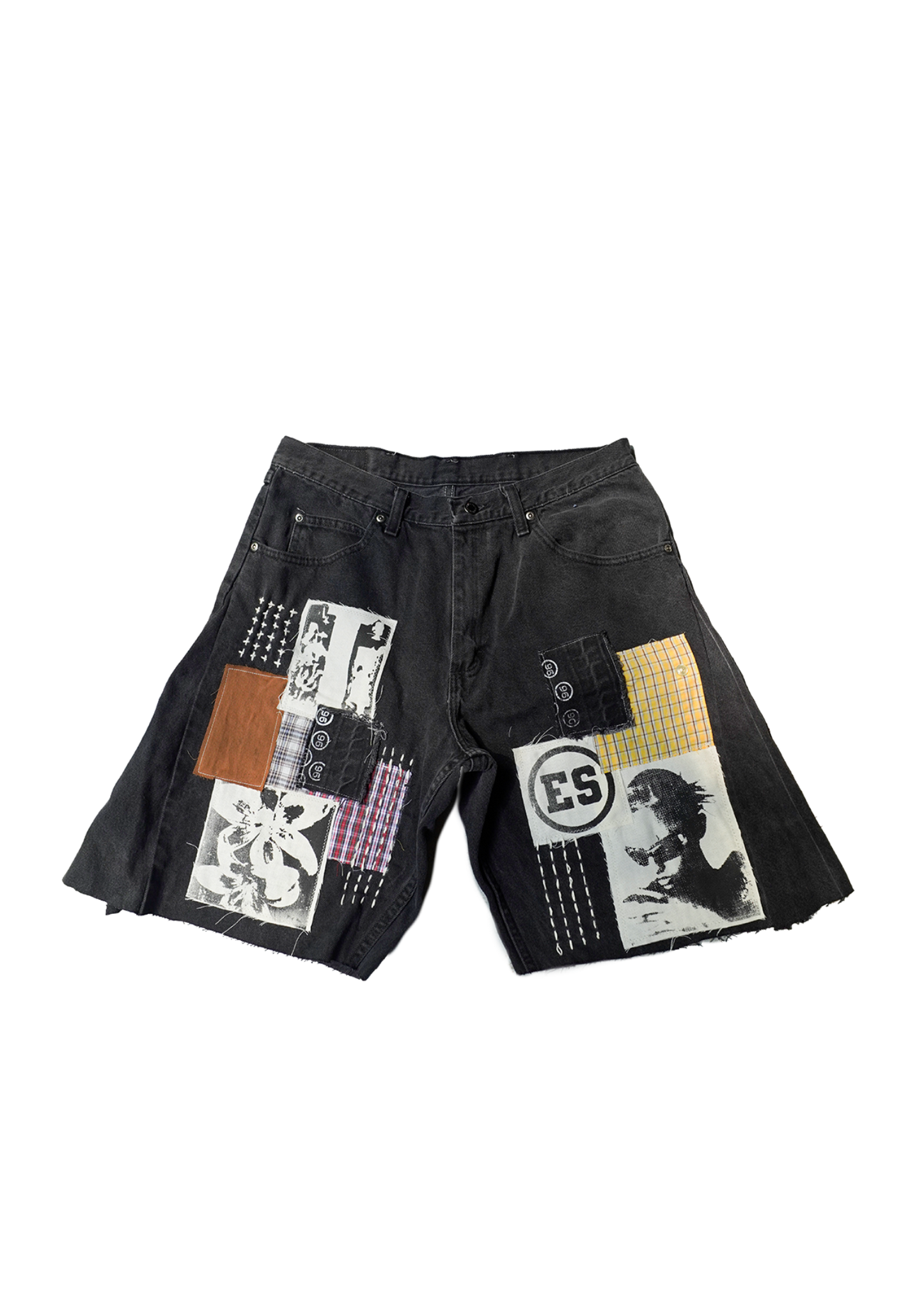 Afro Punk Patchwork Jorts