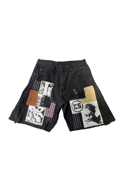 Afro Punk Patchwork Jorts