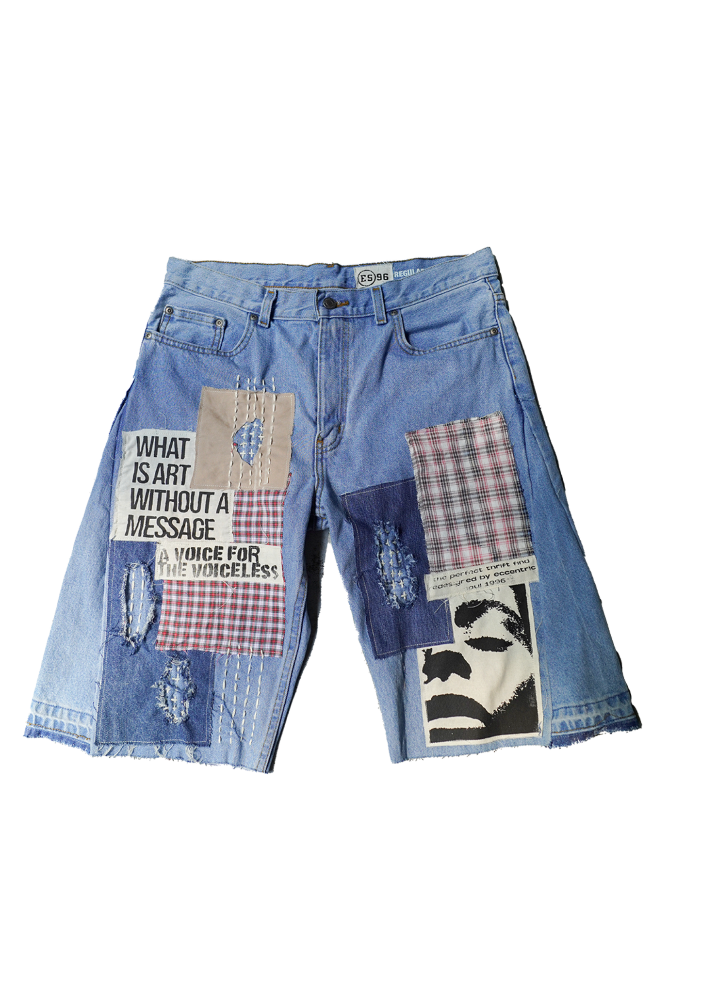 Afro Punk Patchwork Jorts
