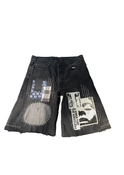 Afro Punk Patchwork Jorts